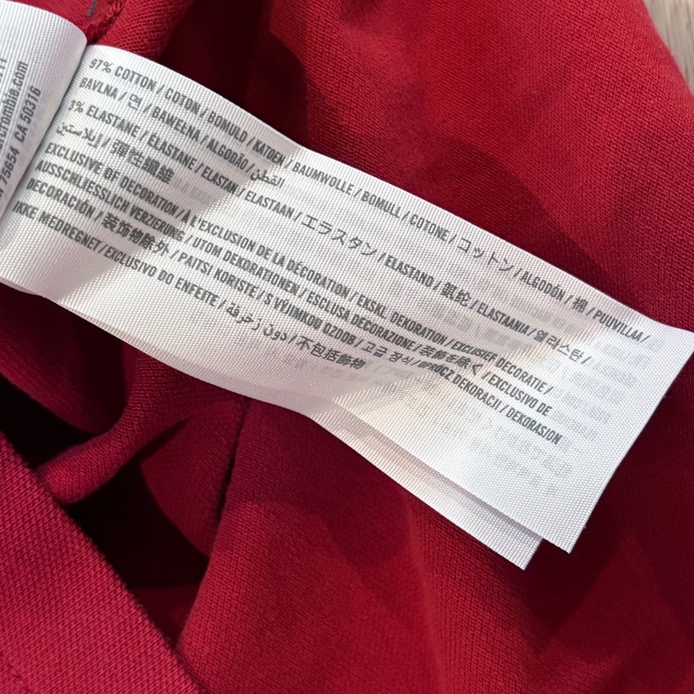 Abercrombie & Fitch Polo Shirt Mens XXL Red Stretch Relaxed Preppy Casual New - Picture 6 of 7